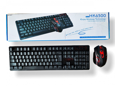 Беспроводная клавиатура Keyboard HK-6500 + мышь