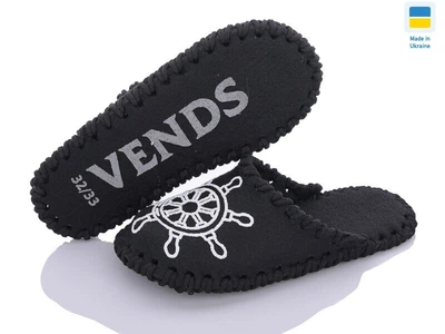 Дитячі фетрові капці VENDS 013 чорний 32-33р 20см