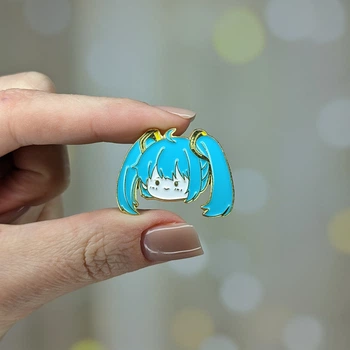 Металлический значок, пин "Мику Хацунэ. Miku" (знач0002)
