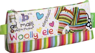 Шкільний пенал м'який Fabric Animals 1 відділення 22х8x3см 1 Вересня