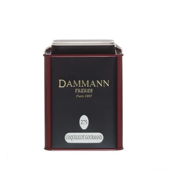 Черный чай ароматизированный Dammann 275-Coquelicot Gourmand (Кокліко Гурме),банка 80г.