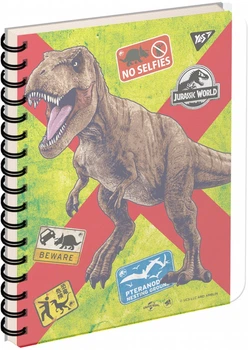 Набір зошитів для записів YES Jurassic World Dino tracker А5 144 аркуші у клітинку 3 шт (681872) (4823092269188)