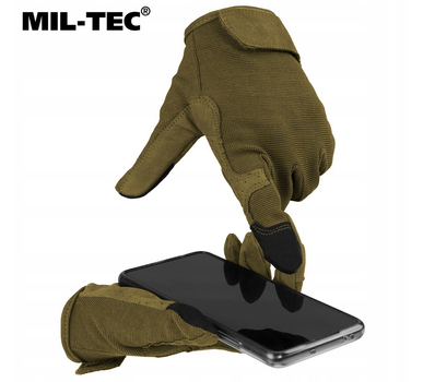 Перчатки тактические сенсорные Mil-Tec COMBAT TOUCH Olive 12521101 M