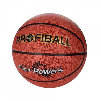 Мяч баскетбольный Profi Ball MS-3426 ПУ, ламинированный, игла, Коричневый