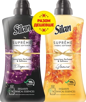 Набір кондиціонерів для білизни Silan Supreme Elegance 1012 + Glamour 1012 мл (9000101815412)