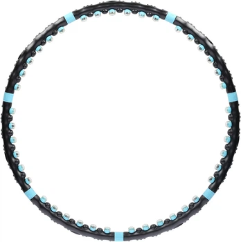 Hula-hoop HMS masujący z magnesami 98 cm HHP006 Black-Blue (17-44-506)