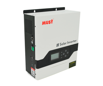 Гiбрiдне ДБЖ MUST PV18-3024VPM, 3000W, 24V, ток заряда 20/30A, 160-275V, MPPT (60А, 100-145 Vdc)
