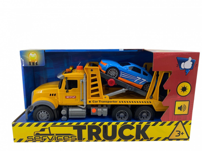 Вантажівка Dromader Services Truck з легковим автомобілем (6900360029052)