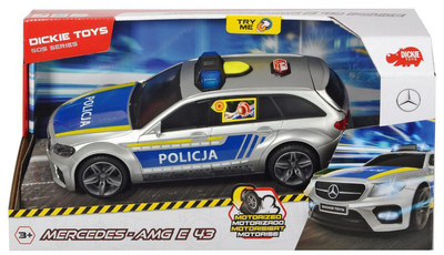 Samochód policyjny Dickie Toys SOS Mercedes AMG E43 (4006333063558)