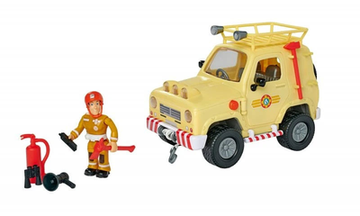 Jeep strażacki Simba Fireman Sam z figurką i akcesoriami (4006592073336)