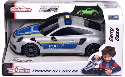 Набір машинок Majorette Collectible Porsche 911 Carry Case Police with Mini Car (3467452066355)