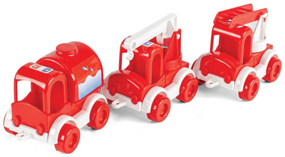 Zestaw wozów strażackich Wader Kid Cars 3 szt (5900694600232)