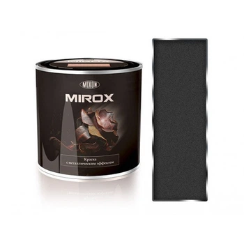 Краска декоративная с металлическим эффектом 3 в 1 Mixon Mirox черно-коричневая 7022