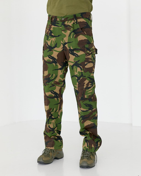 Брюки мужские камуфляж Британка с усиленными коленями, брюки полевые камуфляжные хлопковые 46