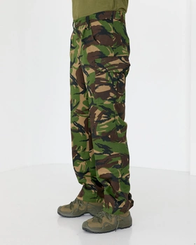 Брюки чоловічі камуфляж Британка з посиленими колінами, штани польові камуфляжні бавовняні 54