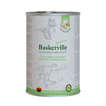 Консерви для котів Baskerville KF Holistic Kalb und Lachs Телятина та лосось 400г