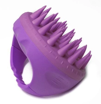 Щетка-масажер для головы, круглая, цвет фиолетовый CS039V