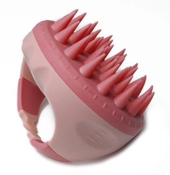 Щітка-масажер для голови, кругла, рожевий (джеральдін) CS039MG