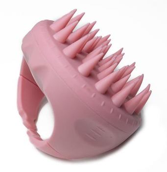 Щетка-масажер для головы, круглая, цвет розовый CS039R