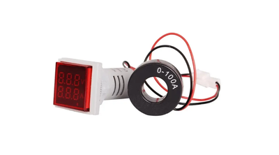 AC Цифровой Вольтметр/амперметр переменного тока LED AC 60-500V 100A красные цифры