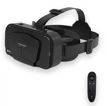 Очки-шлем виртуальной реальности Shinecon 3D с пультом управления, черные (77652856)