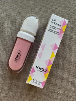 Бальзам-блеск для губ Kiko Milano Lip Volume (01 Tutu Rose). для увеличения обьема, 6,5 мл