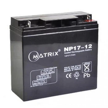 Свинцево-кислотна акумуляторна батарея Matrix 12V 17AH