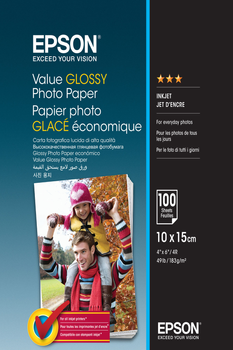 Фотопапір Epson Value Glossy 10 x 15 cm 20 аркушів (C13S400037)