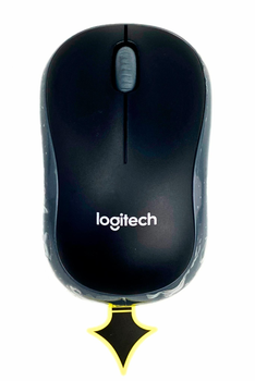 Мышь Logitech M185 Wireless, Black/Grey, Refurbished
