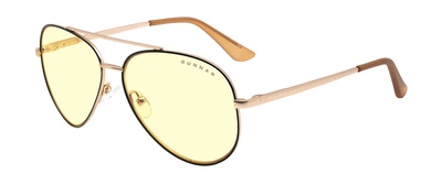 Окуляри для комп'ютера Gunnar, Maverick, Black/Gold, Amber, White (MAV-10901)