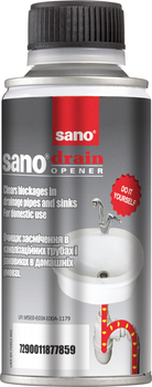 Средство для прочистки канализационных труб Sano Drain 200 г (7290011877859)