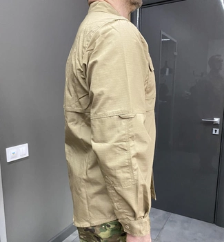 Армійська сорочка, Койот, розмір XL, Yakeda, тактична сорочка для військового