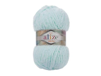 Пряжа ALIZE Softy Plus водяна зелень 100% мікрополіестер 100г 120м 15 5шт/уп