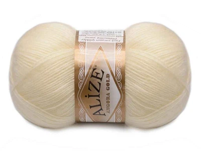 Пряжа ALIZE Angora Gold 01 5шт/уп
