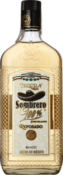 Текіла Sombrero Reposado 100% Puro de Agave 1 л 38% (7501054836391)