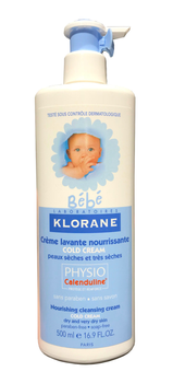 Krem oczyszczający Klorane Baby Cleansing Cream Cold 500 ml (3282770038798)