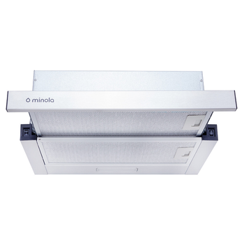 Висувна телескопічна витяжка для кухні Minola HTL 5214 I 700 LED, нержавіюча сталь 50 см