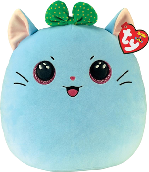 М'яка іграшка TY Squishy Beanies Кішка Кірра Блакитна 31 см (0008421393350)