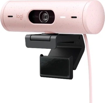 Веб-камера Logitech Brio 500 Rose (960-001421) Рожевий