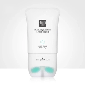 Крем для лица и шеи с массажными роликами Senana Areginine Beauty Neck Cream с встроенным массажером 110 гр