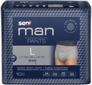 Труси поглинальні для дорослих Seni Man Pants Large 10 шт (5900516800550)