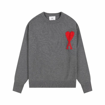 Свитер Ami Paris Ami de Coeur Sweater Red Размер S Серый
