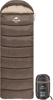 Спальник с капюшоном Naturehike U250 NH20MSD07 (6°C) правый Коричневый (6927595767207-R)