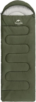 Спальний мішок Naturehike Y150L NH21MSD08 лівий Темно-зелений (6975641888758)