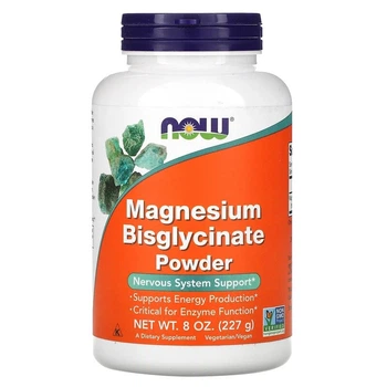 Магний бисглицинат Now Foods Magnesium Bisglycinate порошок 227 г