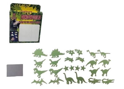 Zestaw figurek Dino World Glow In The Dark Dinos 24 szt (8713219464687)