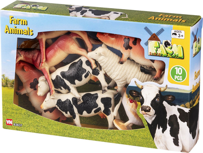 Zestaw figurek VN Toys Farm Zwierzęta 10 szt (5701719636379)