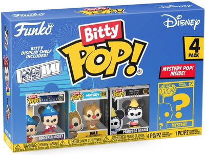 Набір фігурок Funko Bitty Pop Disney Sorcerer Mickey Dale Princess Minnie 2.5 см (0889698713214)