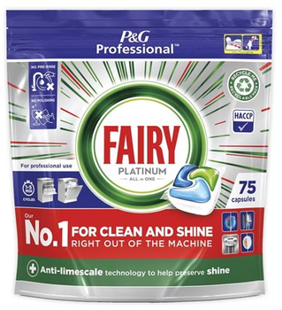 Капсули для посудомийної машини Fairy Professional Platinum Lavavajillas 75 шт (8006540581469)