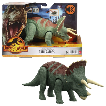 Figurka Mattel Jurassic World Roar Strikers Triceratops 27 cm (0194735034086)
